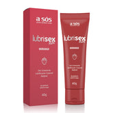 Gel Lubrificante Beijável Lubrisex Morango Hot - 60 g
